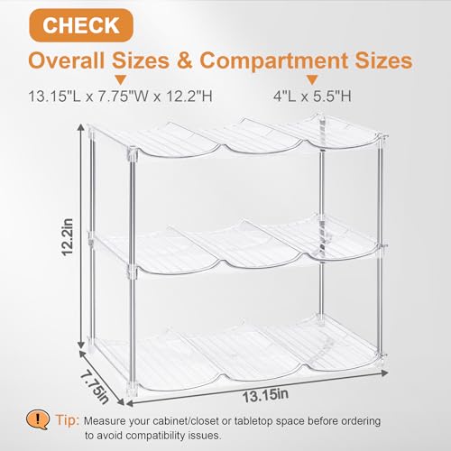 Homecor Water Bottle Organizer for Stanley 40 oz Tumbler Stackable Water Bottle Holder for Cabinet Pantry Kitchen Organizers and Storage for Stanley Cup Holder Accessories Tumbler Organizer Storage Rack - Image 3