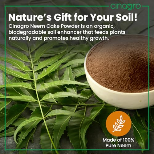 Cinagro Neem Cake Powder (5 Kg) 100% Organic, Biodegradable Soil Enhancer for Healthy Plants, Rich in Nitrogen, Phosphorus & Potassium, Natural Pest Repellent, Improves Soil Texture & Boosts Growth - Image 3
