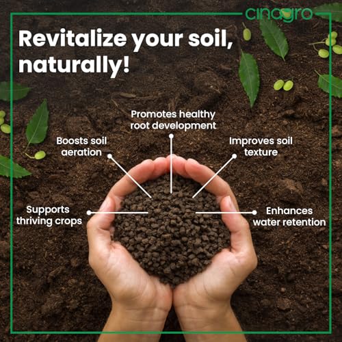 Cinagro Neem Cake Powder (5 Kg) 100% Organic, Biodegradable Soil Enhancer for Healthy Plants, Rich in Nitrogen, Phosphorus & Potassium, Natural Pest Repellent, Improves Soil Texture & Boosts Growth - Image 5