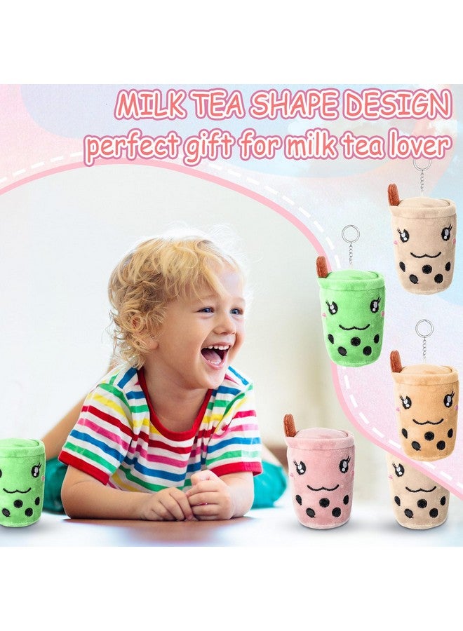 Jerify 16 Pcs Tea Plush Pillow Teacup Shaped Pillow Cup Party Decorations Plush Keychain Mini Stuffed Animals Keychain Small Milk Plushies Toys for Backpack Purse Birthday Favors - Image 5