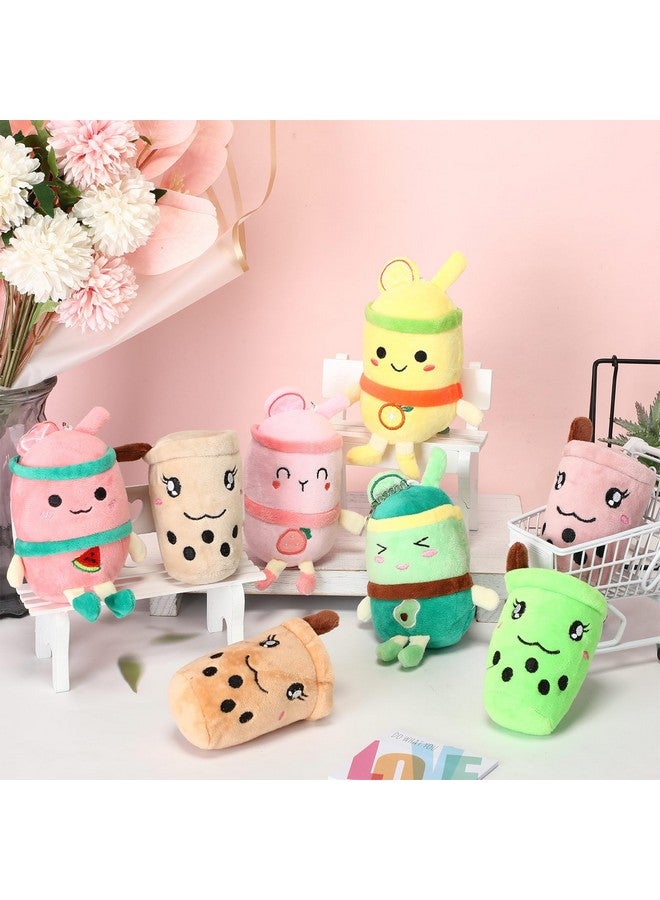 Jerify 16 Pcs Tea Plush Pillow Teacup Shaped Pillow Cup Party Decorations Plush Keychain Mini Stuffed Animals Keychain Small Milk Plushies Toys for Backpack Purse Birthday Favors - Image 3