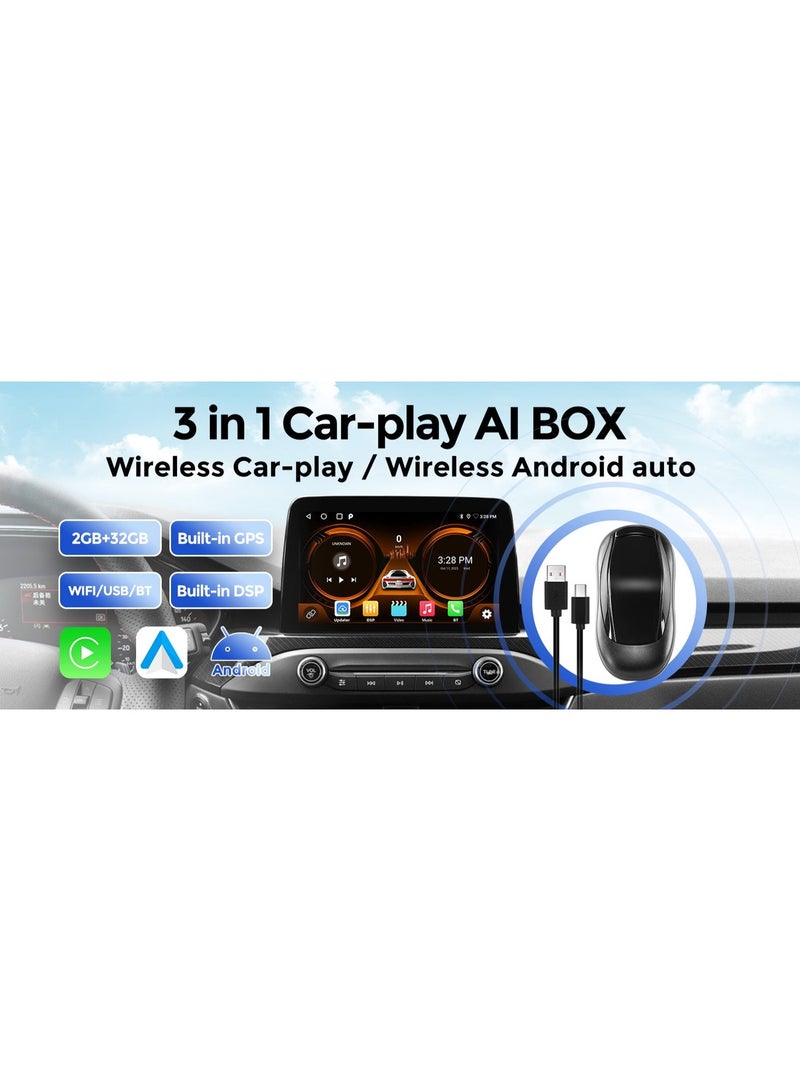 CGS | Wireless Android Auto & CarPlay Adapter for Android Phones & iPhone | Type-C Plug-In Adapter with Android Open System - Image 3