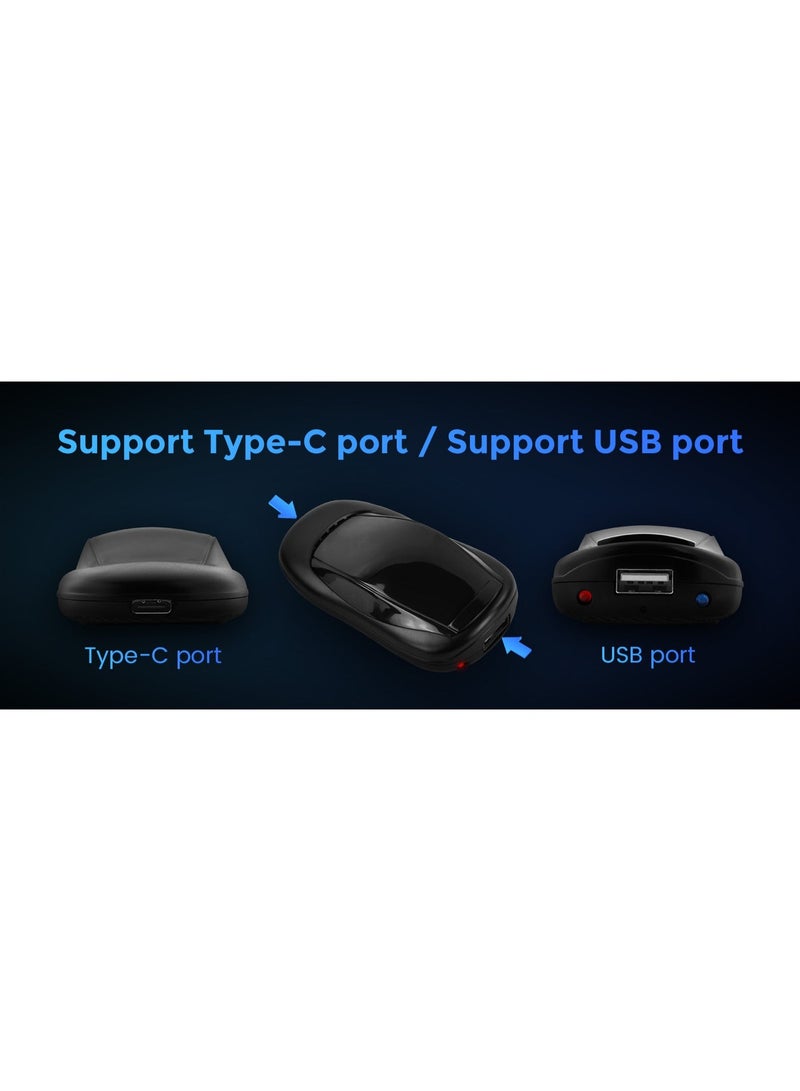 CGS | Wireless Android Auto & CarPlay Adapter for Android Phones & iPhone | Type-C Plug-In Adapter with Android Open System - Image 2