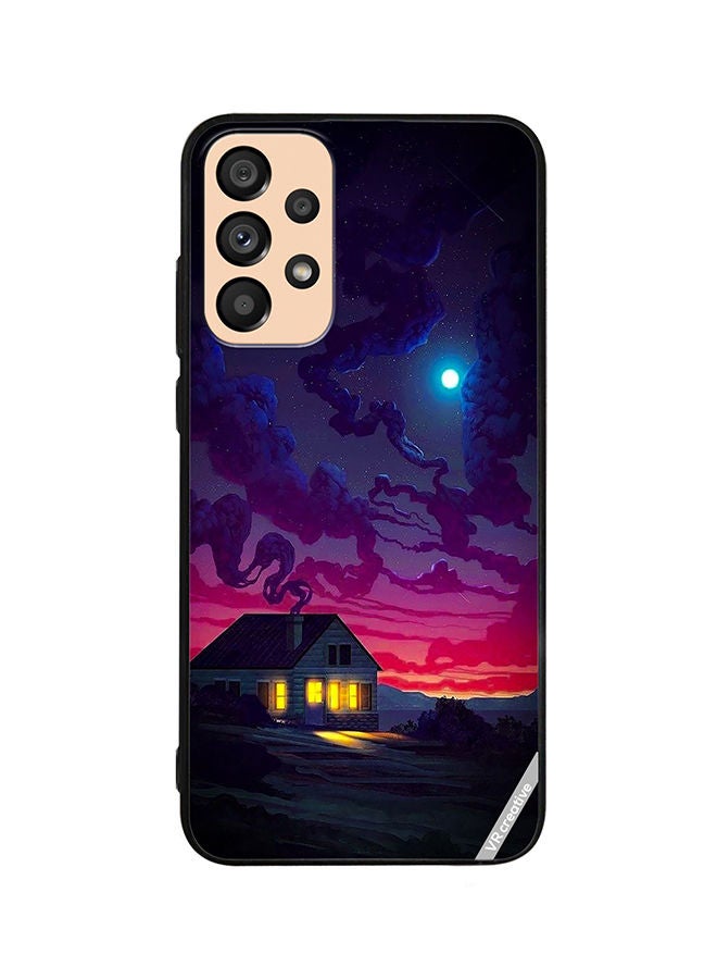 VR CREATIVE Protective Case Cover For Samsung Galaxy A73 5G House Design Multicolour - Image 1