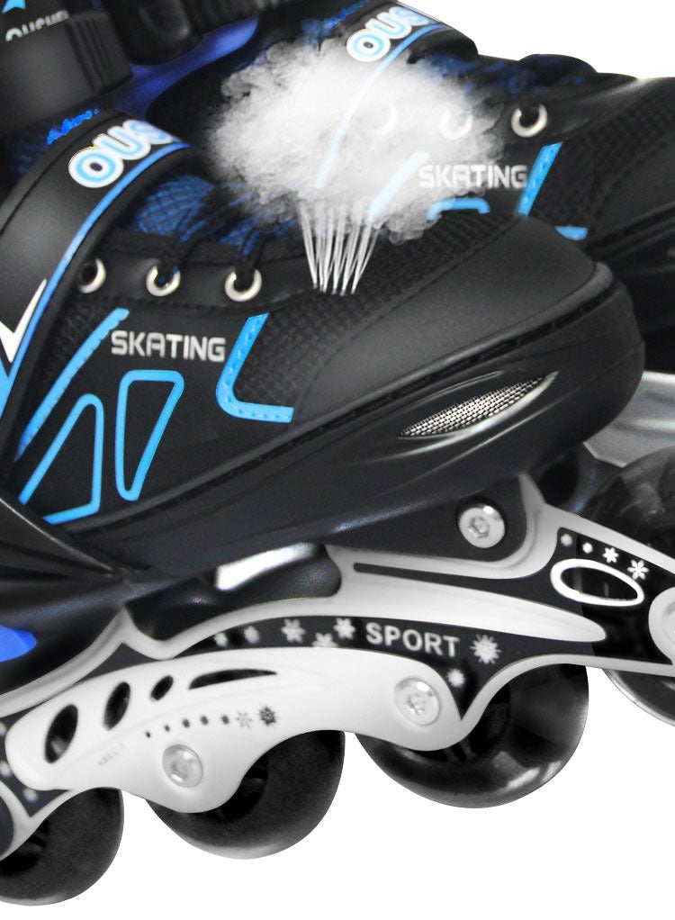 Adjustable Roller Skates - Full Soft Skates for Children and Students - Inline Skates with 4 Size Adjustment - Full Flash Set Included - Image 3