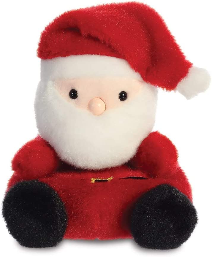 Aurora Bundle of 2 Palm Pals Christmas Holiday 5 inch Plush Santa and Dash Reindeer - Image 5
