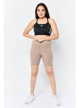 adidas Originals Women Sportswear Fit Pull On Training Short, Taupe  - Image 2