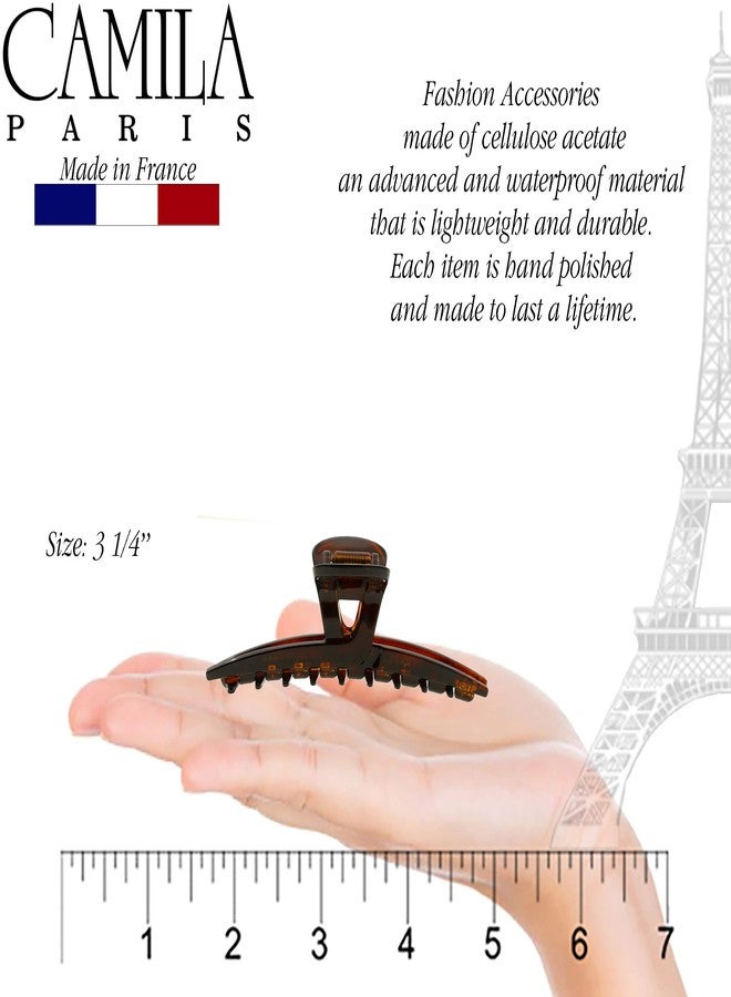 Camila Paris CP2623 French Hair Clip for Women, Narrow, Strong Hold Grip Double Teeth Girls Hair Claw Clips Jaw, Fashion Durable Styling Hair Accessories for Women, Made in France - Image 3