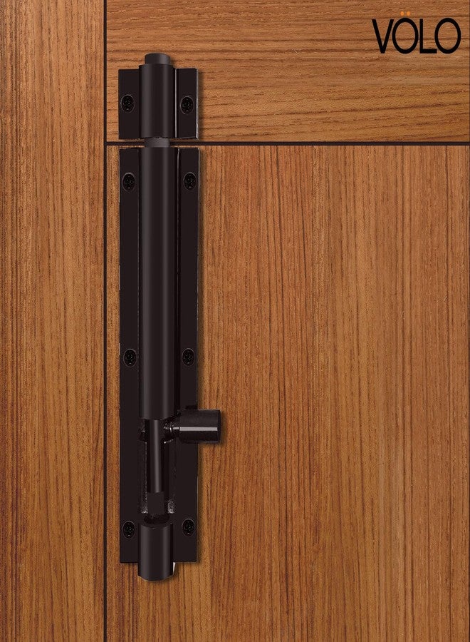 Volo Aluminium Tower Bolt - Door Latch/Kundi/Chitakni/Chitkini for Doors & Windows (Pack of 2 Pieces) (Tower (6 Inch) Dark Brown) - Image 3