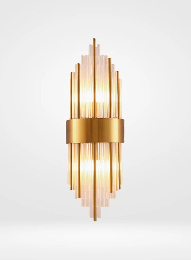 تارجت مصباح حائط كريستال ذهبي حديث - Image 2