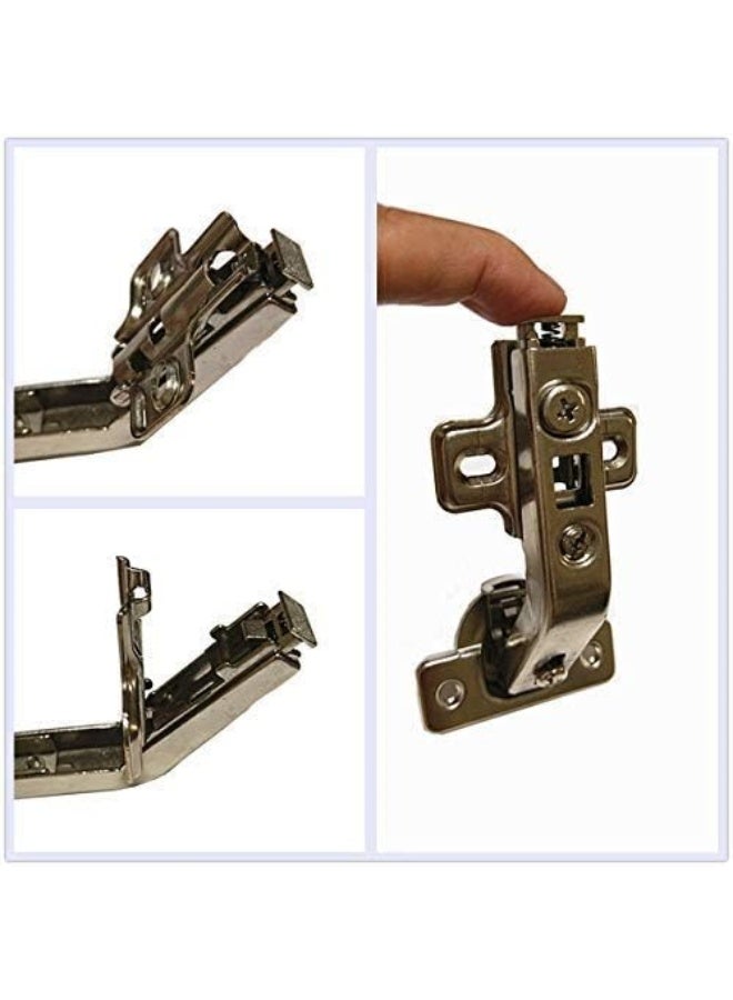 Elysian 1 Pieces Lazy Susan Hinge Face Frame Plate For Folded Door Kitchen Cabinet Corner Door Hinges Metal Lazy Susan Cabinet Corner Hardware Cabinet Door Hinges Corner Cabinet Replacement 135 Degree Open  - Image 2