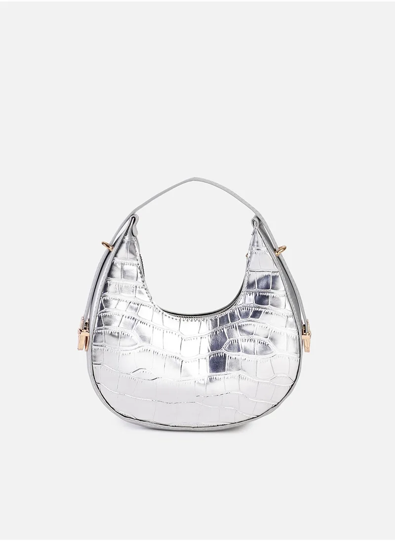 Haute Sauce Sterling Silver-Coloured Mini Bag