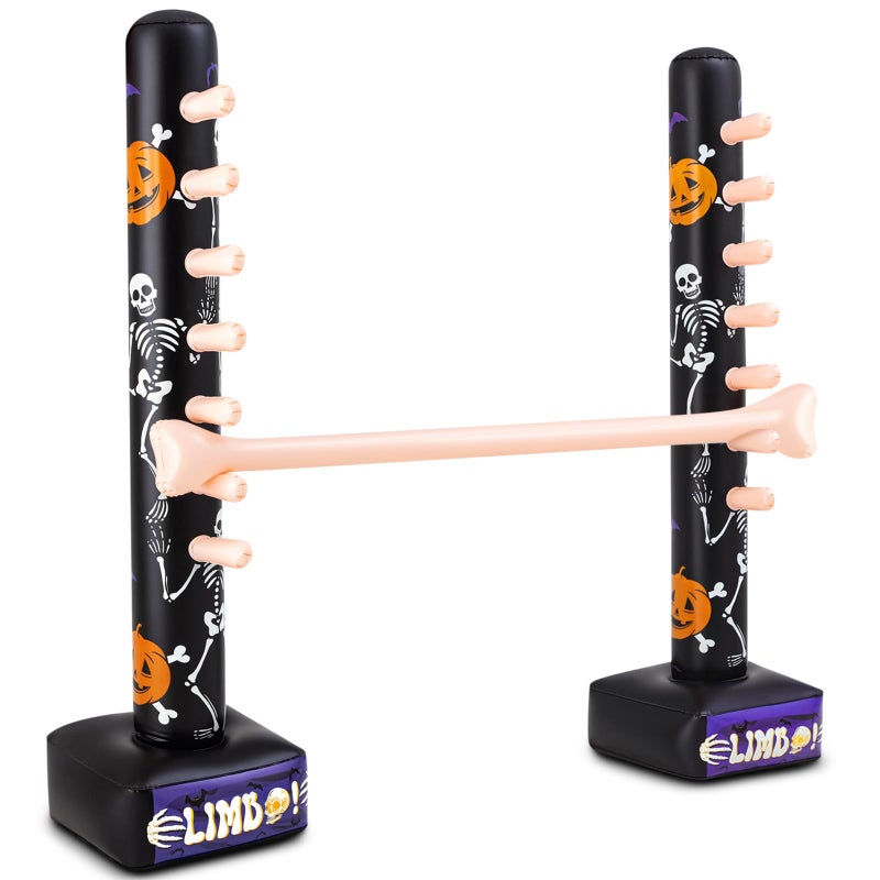 Threan Halloween Party Games Inflatable Limbo Game for Adults Easy Spooky Limbo Carnival Game Enhance Family Bonding for Indoor Outdoor Birthday Halloween Party Games Picnic Pool - Image 2