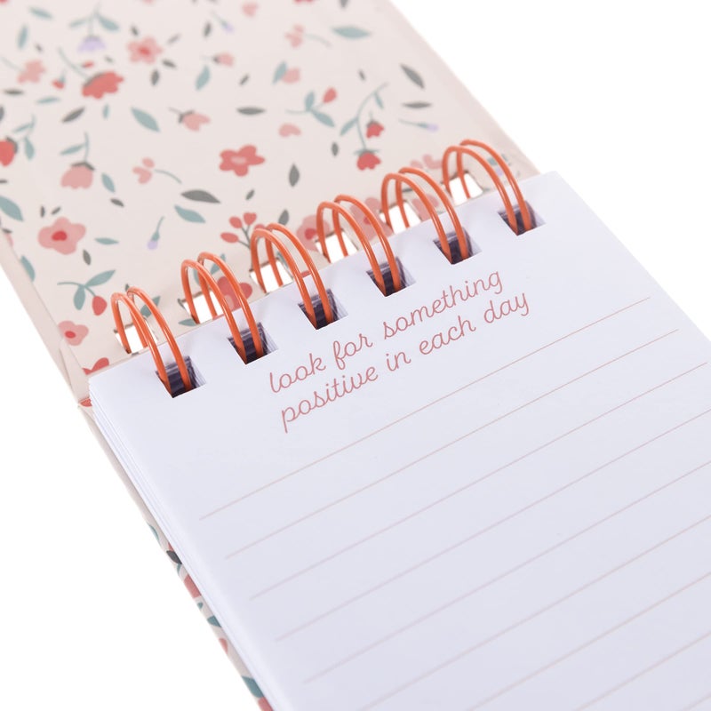 Graphique Petite Wiro Notepad - Positivity Design - 3.5"x 5.5", 200 Lined Pages, Custom Interior and Spiral Bound Top - Perfect for Leaving Messages and Taking Notes - Image 2
