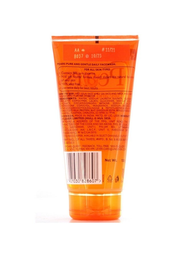 Pears Pure & Gentle Face Ultra Mild 100% Soap Free Face Wash 150Ml - Image 2