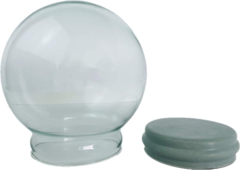 Youda DIY Empty Glass Snow Globe Kit - Water Snow Globe Accessories (D100mm) - Image 2