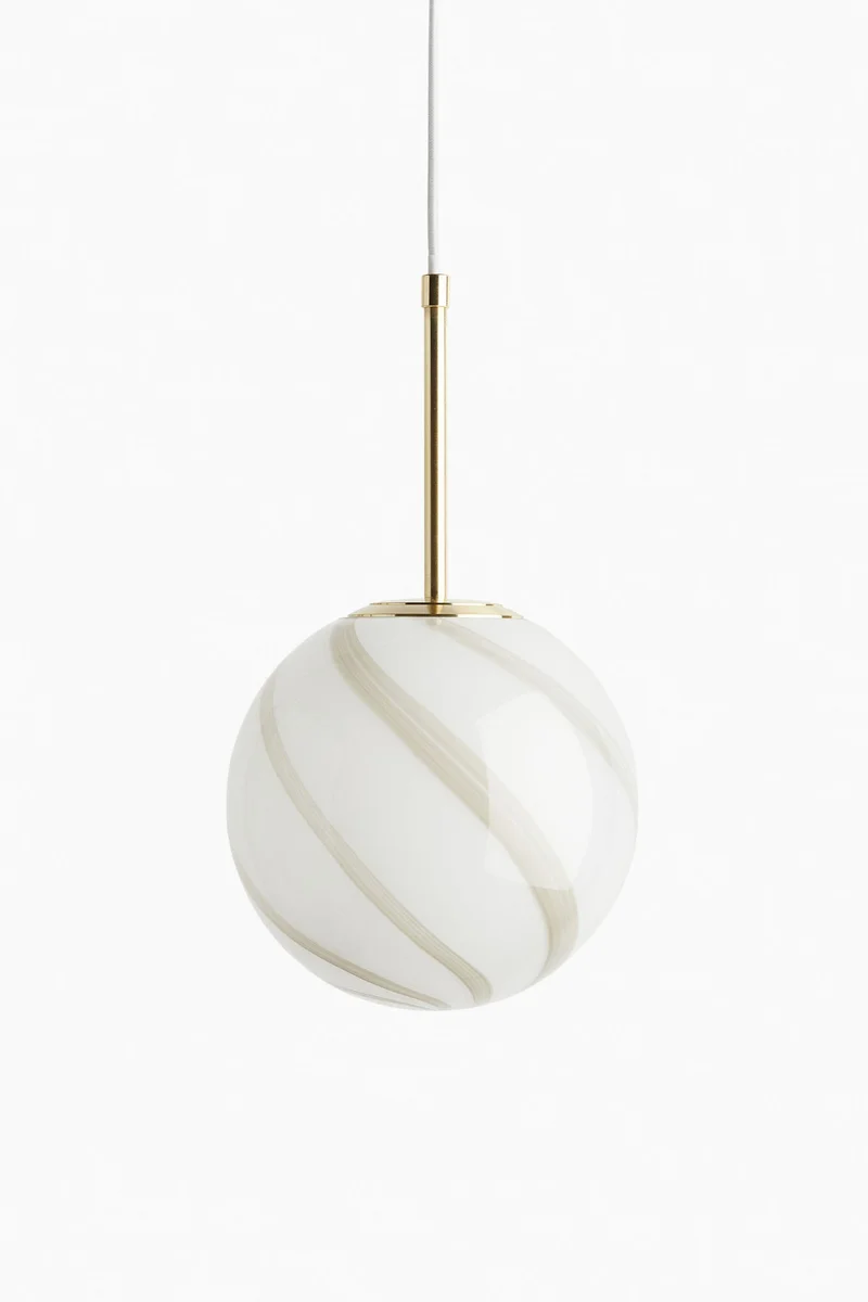 H&M Glass pendant light