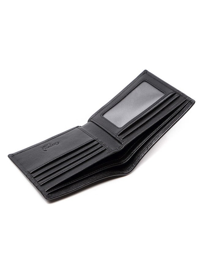 Crocodile First Layer Cowhide Leaf Napa Texture Men's Short Wallet Horizontal Card Holder Birthday Gift 4923 - Image 2