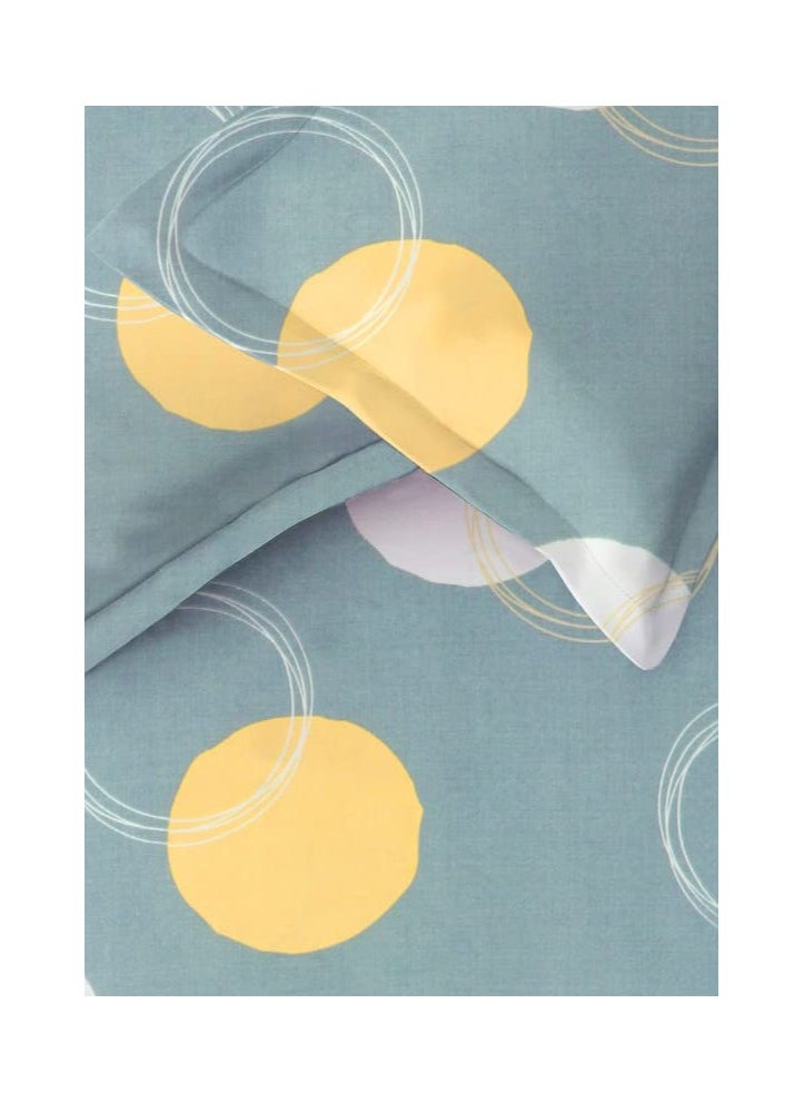 BSB HOME Premium Glace Cotton King 180 TC Fitted Bedsheet Set  with 2 Pillow Covers 183x198 +25 Cms – Gray  - Image 2
