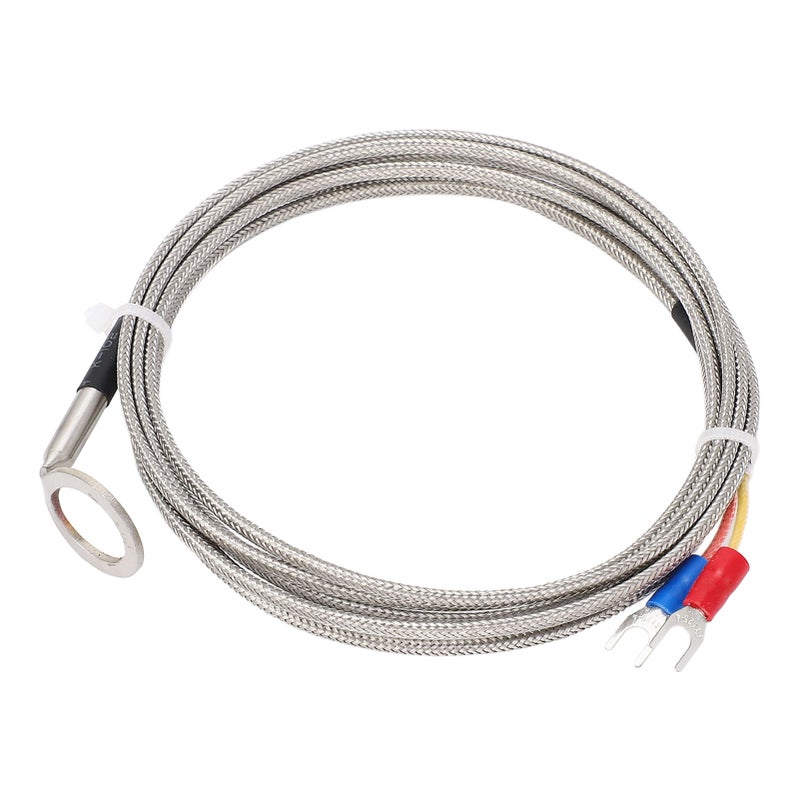 K Type Temperature Sensor Thermocouple Stainless Steel for Automotive Engine CHT Measurement with 14mm ID Washer 1m - Image 4