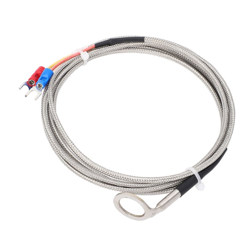K Type Temperature Sensor Thermocouple Stainless Steel for Automotive Engine CHT Measurement with 14mm ID Washer 1m - Image 3