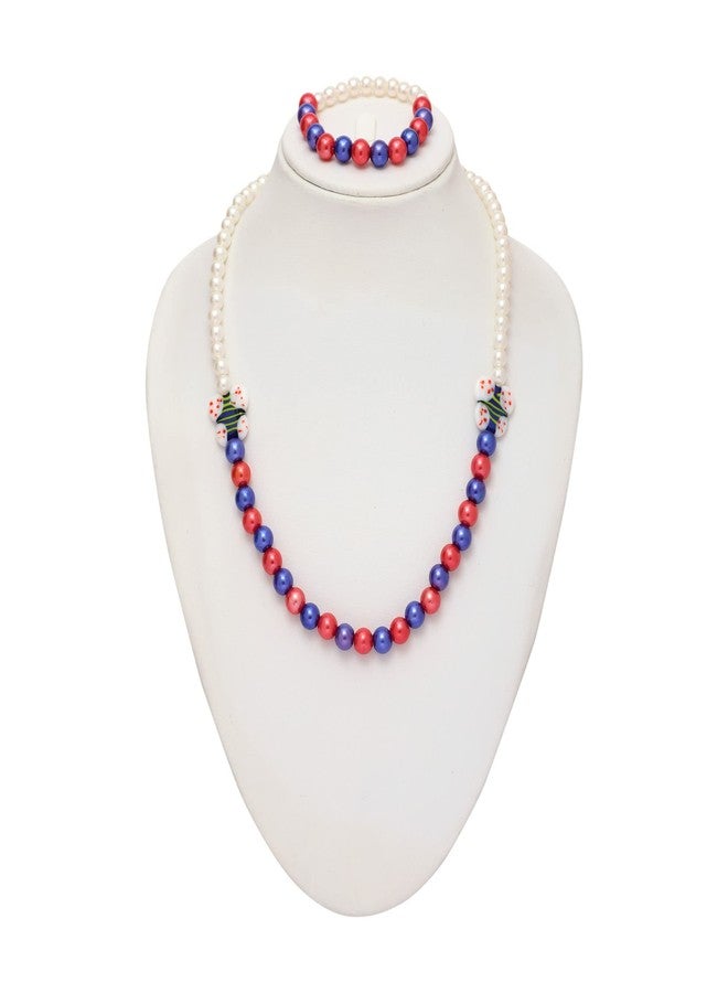 Coco Candy Butterfly Necklace & Bracelet in multicolor - Image 2