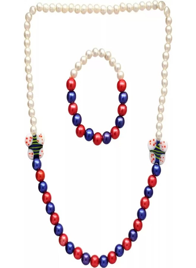 Coco Candy Butterfly Necklace & Bracelet in multicolor - Image 1
