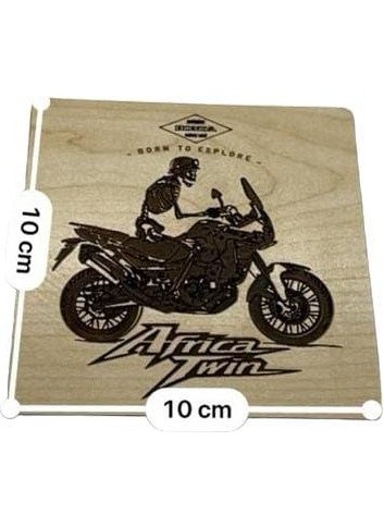 Dalyan Wooden Africa Twin Square Coaster  - Image 2