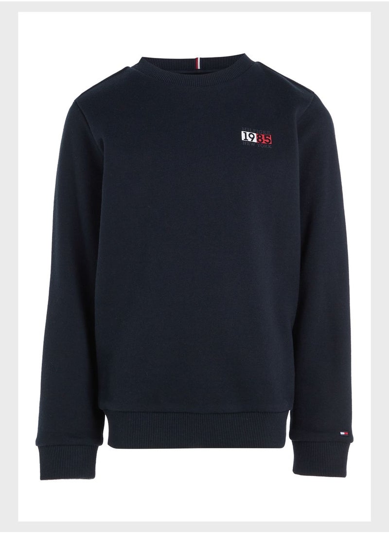 TOMMY HILFIGER - Youth Monogram Sweatshirt - Image 1