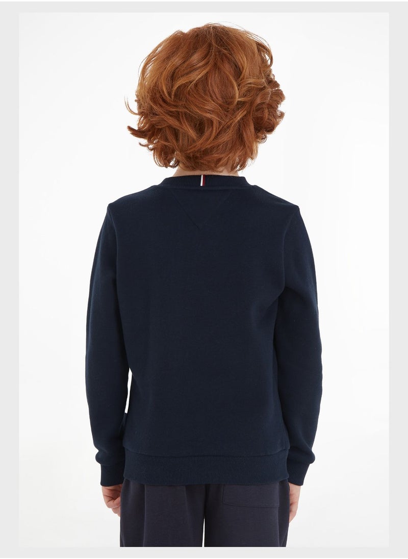 TOMMY HILFIGER - Youth Monogram Sweatshirt - Image 1