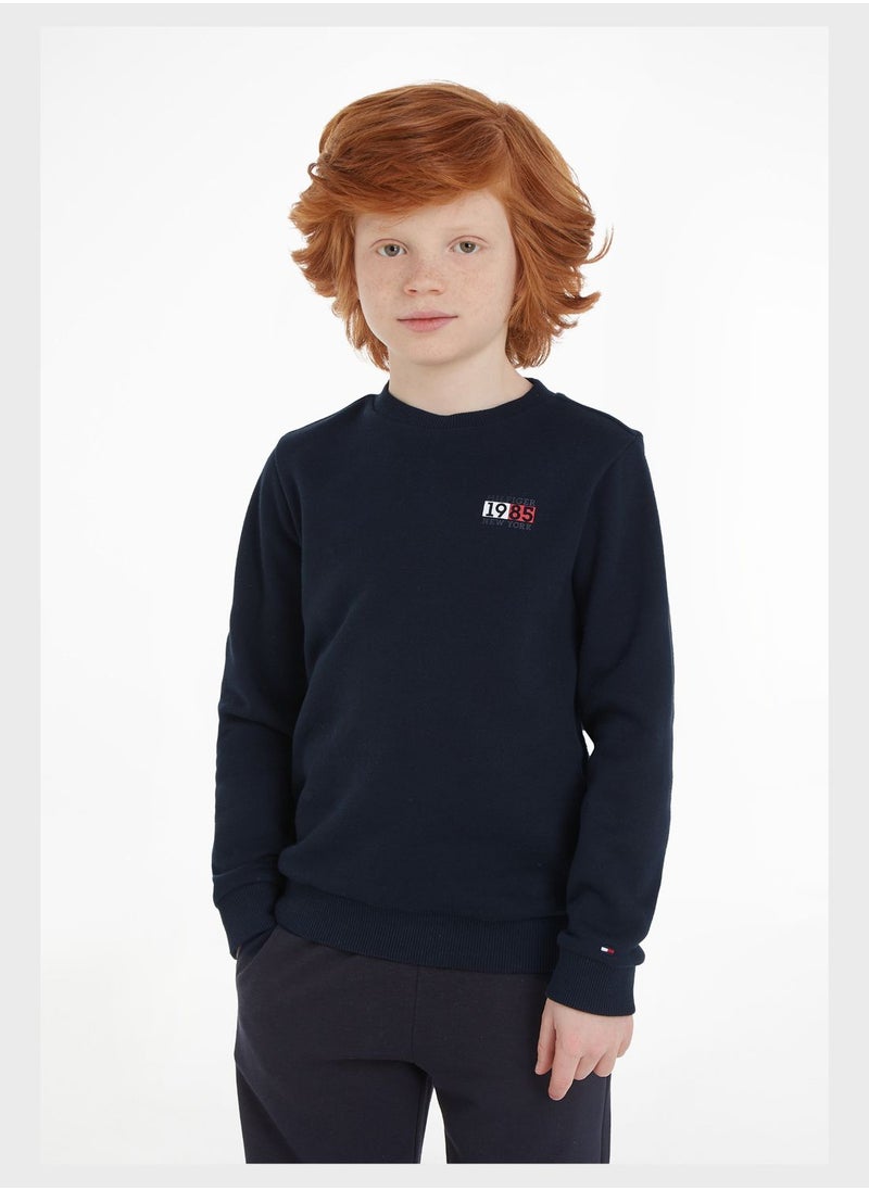 TOMMY HILFIGER - Youth Monogram Sweatshirt - Image 1