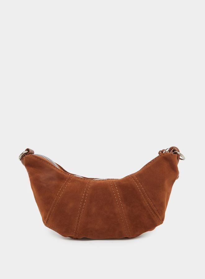 ستايلي حقيبة ستايلي جلد سويدي بسحاب - Image 2