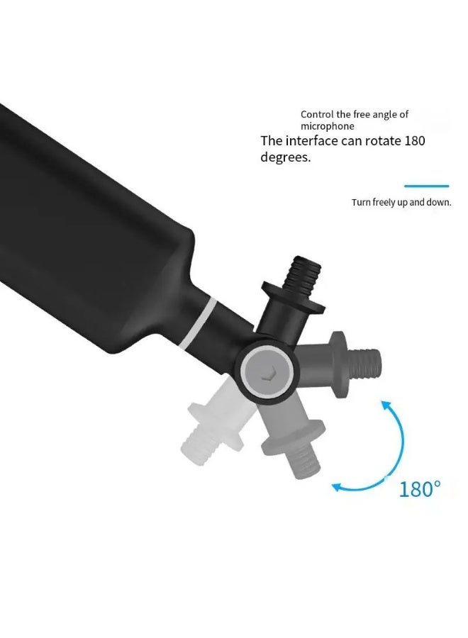ZFSZ Professional Heavy-Duty Microphone Boom Arm, Desk-Mounted Scissor Suspension Stand with Cable Management and C-Clamp, 5/8" Screw Adapter for Studio Recording, Streaming & Gaming - Image 4