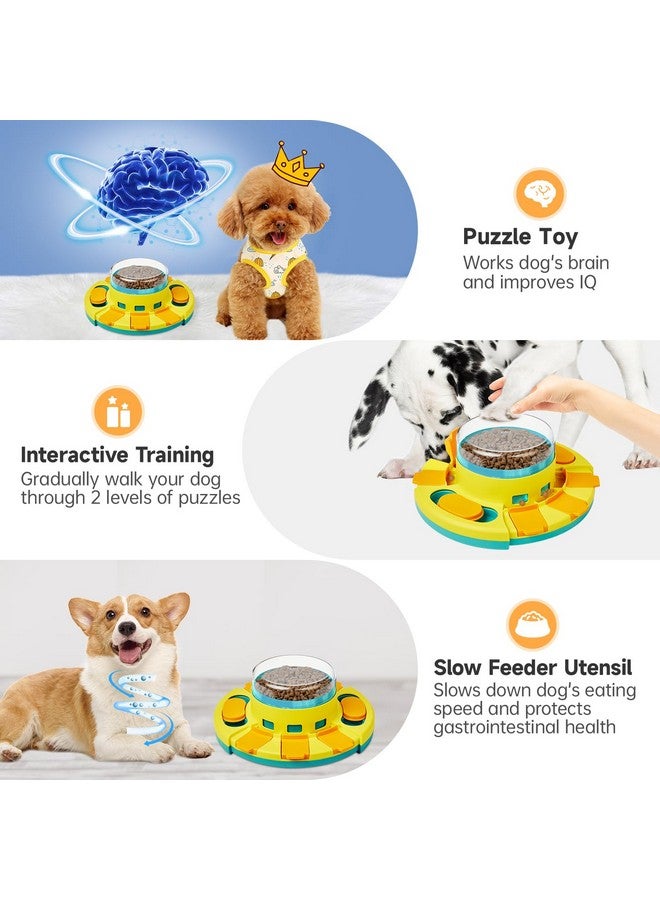 Potaroma Dog Puzzle Toy 2 Levels, Slow Feeder, Pup Food Treat Feeding Dispenser for IQ Training and Entertainment for All Breeds 4.2 Inch Height - Image 2