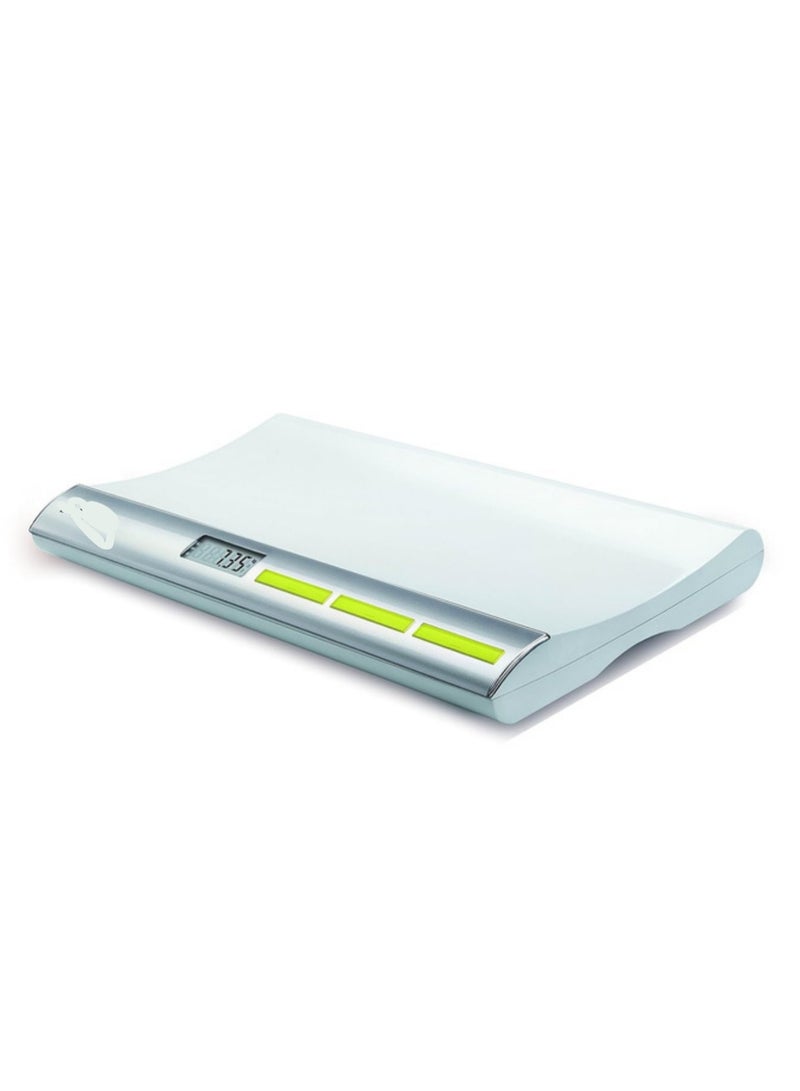 ماركة غير محددة ميزان رقمي للأطفال PS3001 - حتى 20 كجم، فضي/أبيض | مزود بوظيفة القفل والوزن الفارغ لقياس دقيق  - Image 1