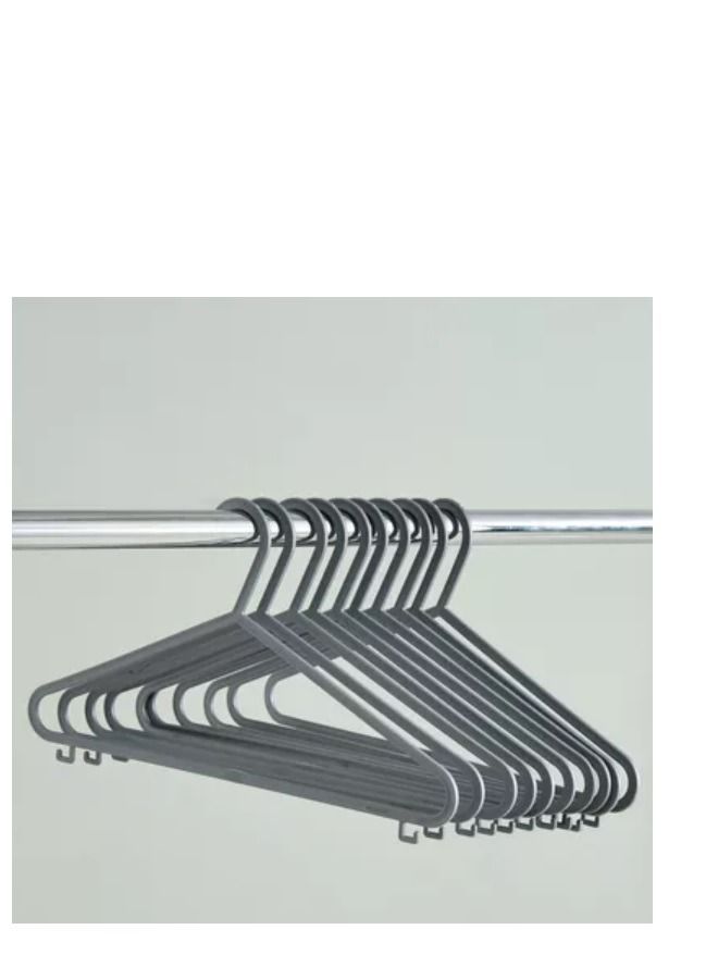 هوم بوكس مجموعة علاقات ملابس سبيكترا زارا من 10 قطع فضي - Image 2