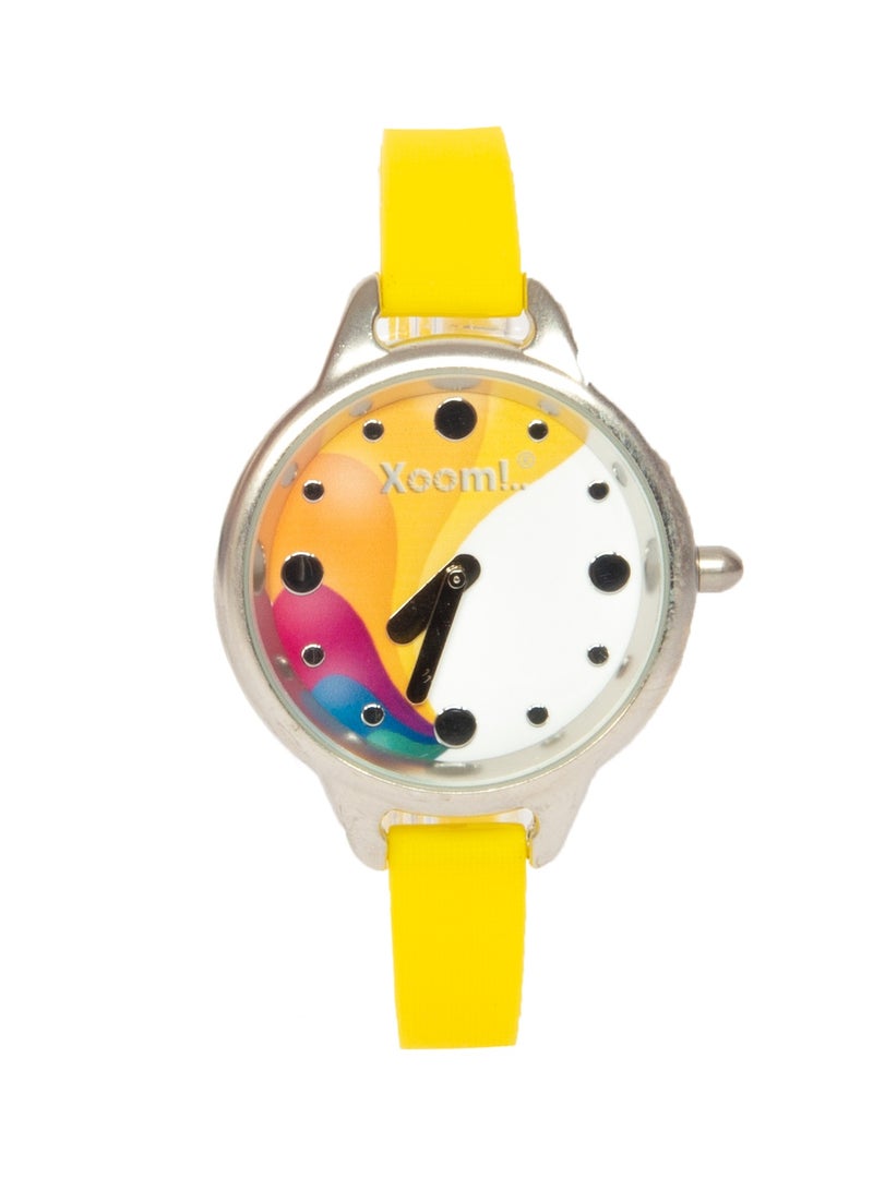 Xoom Women's Wristwatch, 3 ATM Waterproof, Stainless Steel Case, Silicon Strap, Durable - Image 1