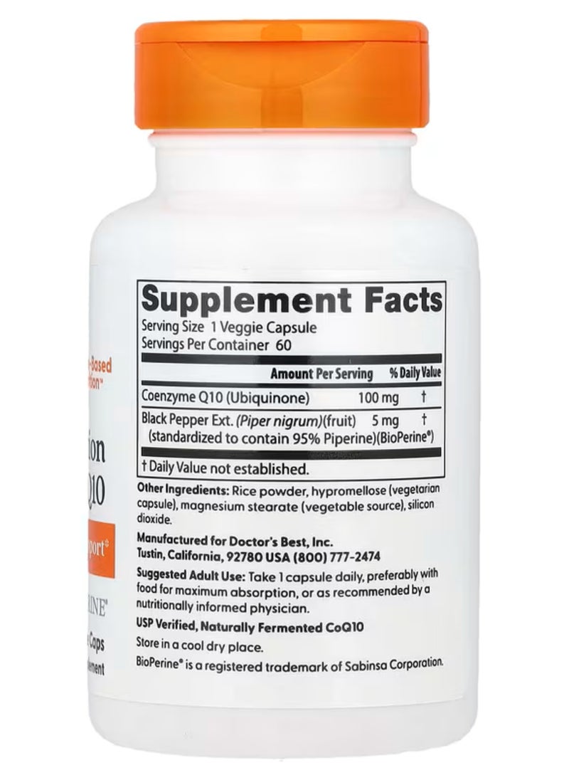 Doctor's BEST High  Absorption CoQ10 100mg 60VC  - Image 2