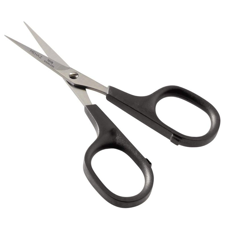 Mehaz Precision Cut Stainless Steel Scissors to trim nails brows facial hair and split ends