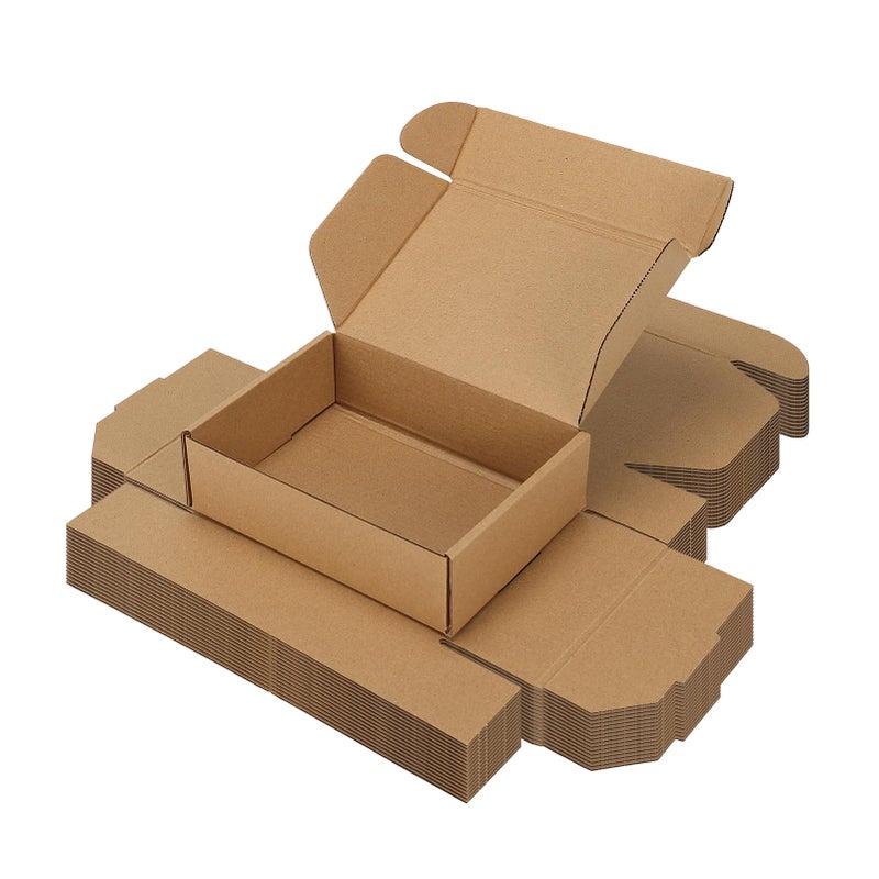 Serwrsw 7X5X2 Shipping Boxes Set Of 15 Brown  Small Corrugted Cardboard Boxes For Packaging Mailing Small Business Or Gift Wrapping - Image 1