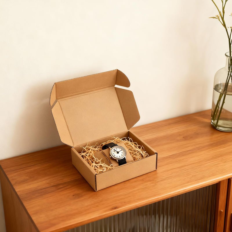 Serwrsw 7X5X2 Shipping Boxes Set Of 15 Brown  Small Corrugted Cardboard Boxes For Packaging Mailing Small Business Or Gift Wrapping - Image 2