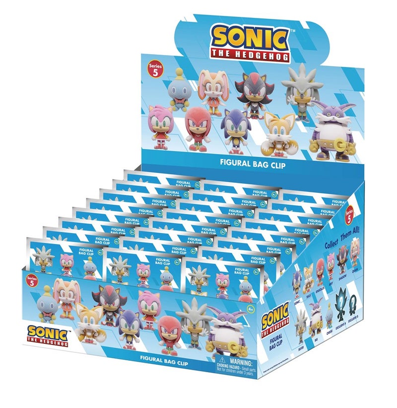 Monogram: Sonic 3D Foam Bag Clip Series 5 Flocked - Sonic the Hedgehog - Image 1