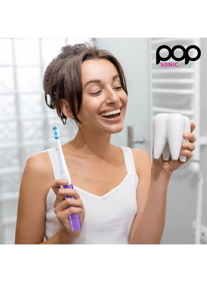 Pop Sonic USB Charge Anywhere Toothbrush(Purple) | Rechargeable Toothbrush w/Up to 40,000 Brush Strokes/Minute-Long-Lasting Dupont Nylon Bristles -Teens & Adult Toothbrush with Quadrant Pacer & Timer - Image 4