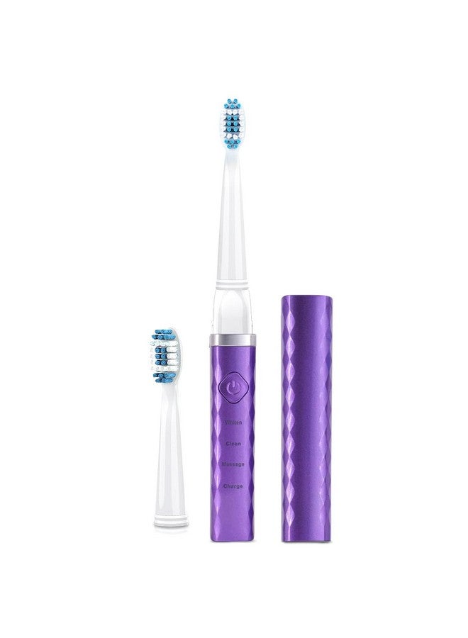 Pop Sonic USB Charge Anywhere Toothbrush(Purple) | Rechargeable Toothbrush w/Up to 40,000 Brush Strokes/Minute-Long-Lasting Dupont Nylon Bristles -Teens & Adult Toothbrush with Quadrant Pacer & Timer - Image 1