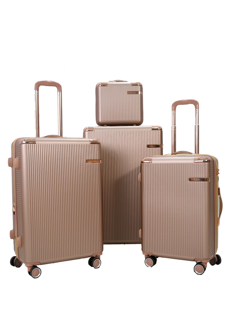 MORANO 5-Piece Luggage Trolley Bag Set Rose Gold  - Image 2