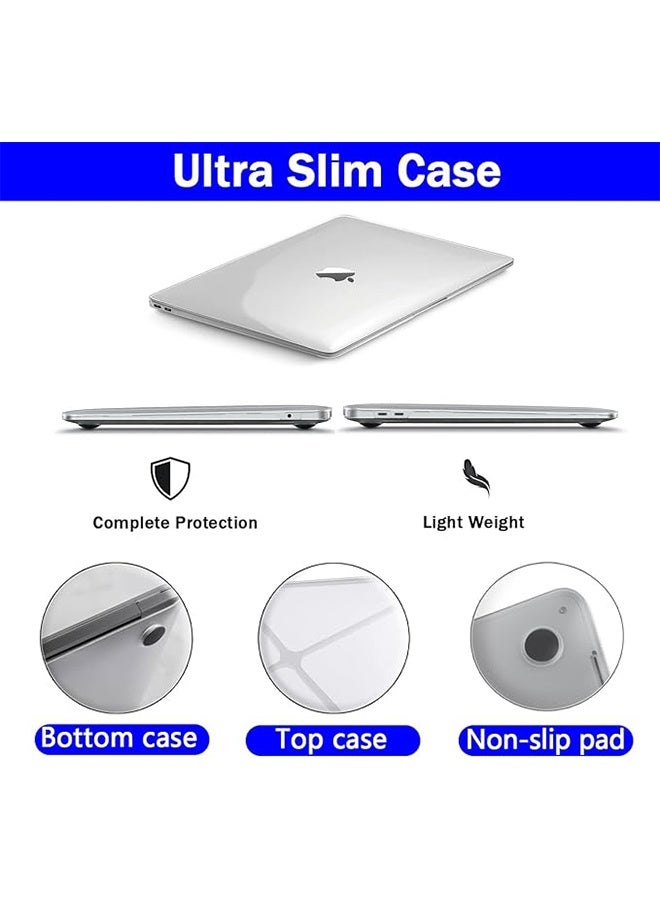 HAVEN Case Compatible with MacBook Air 13 inch Case 2025 2024 2023 2022 M4 A3240 M3 A3113 M2 A2681 Plastic Hard Shell + TPU Keyboard Skin Cover for MacBook Air 13.6 inch Case, Crystal Clear - Image 3