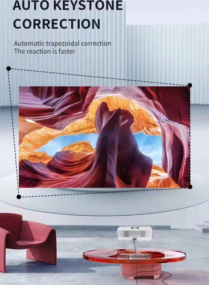 Smart Android 11.0 4K Projector DLP 720P Portable Projector Battery Operated with auto Focus and auto Keystone WiFi hdmi screencast and Many More Features  - Image 4