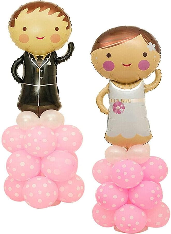 Secret 44pcs Wedding Bridal Groom Balloon Column Base and Pole Stand Party Decor