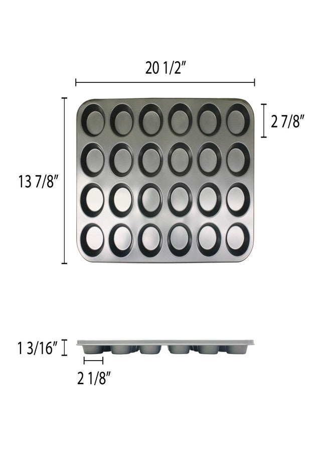 Thunder Group SLKMP024 24 Cup Muffin Pan, Non Stick, 0.4 mm - Image 2