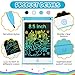 Epakh 16 PCS LCD Writing Tablet for Kids 85 Inch Reusable Writing Board Drawing Doodle Pad Gift for Girl Boy Toddlers Back to School Birthday Party FavorsBlack White Light Blue Light Red - Image 4